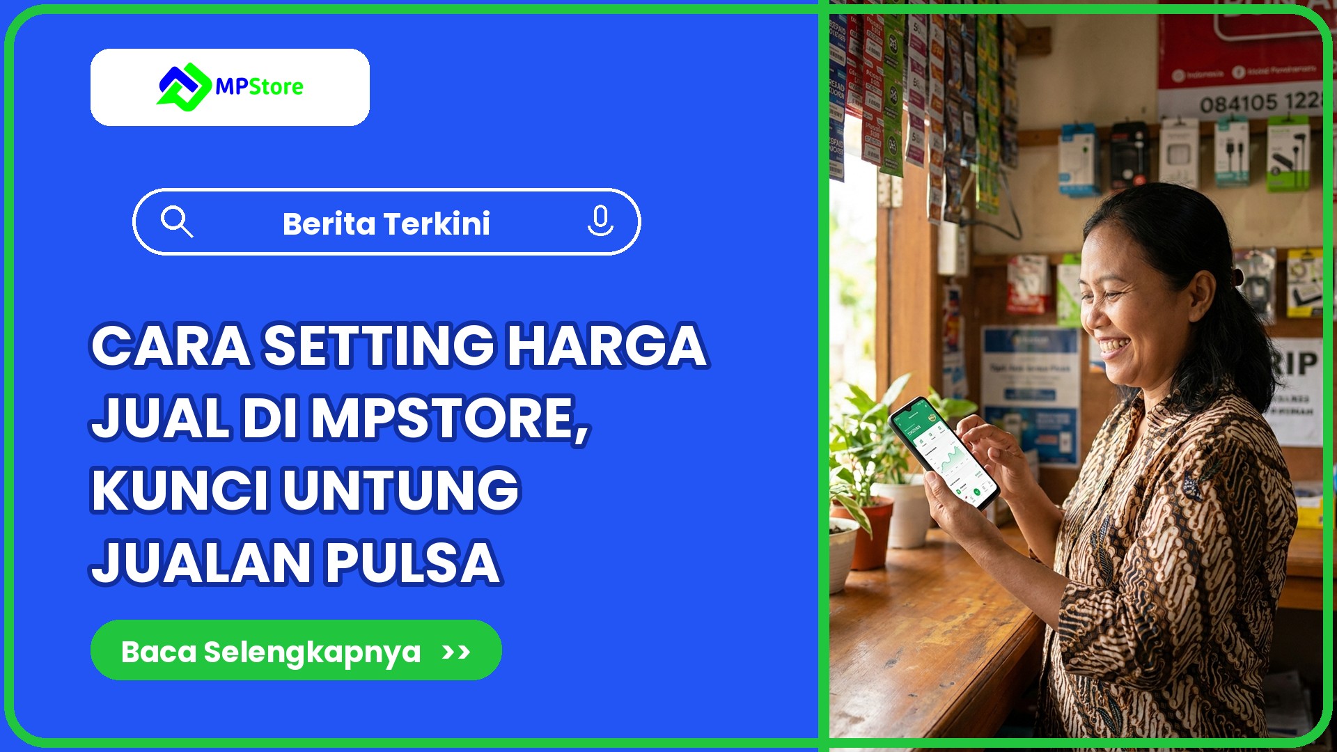 Cara Setting Harga Jual di MPStore, Kunci Untung Jualan Pulsa