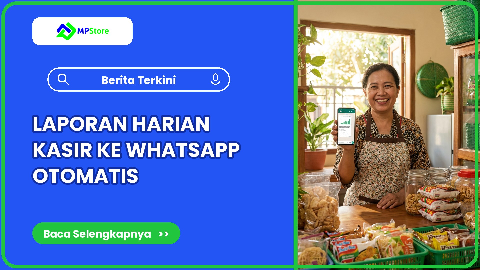 Cara Kirim Laporan Harian Kasir ke WhatsApp Otomatis di MPStore