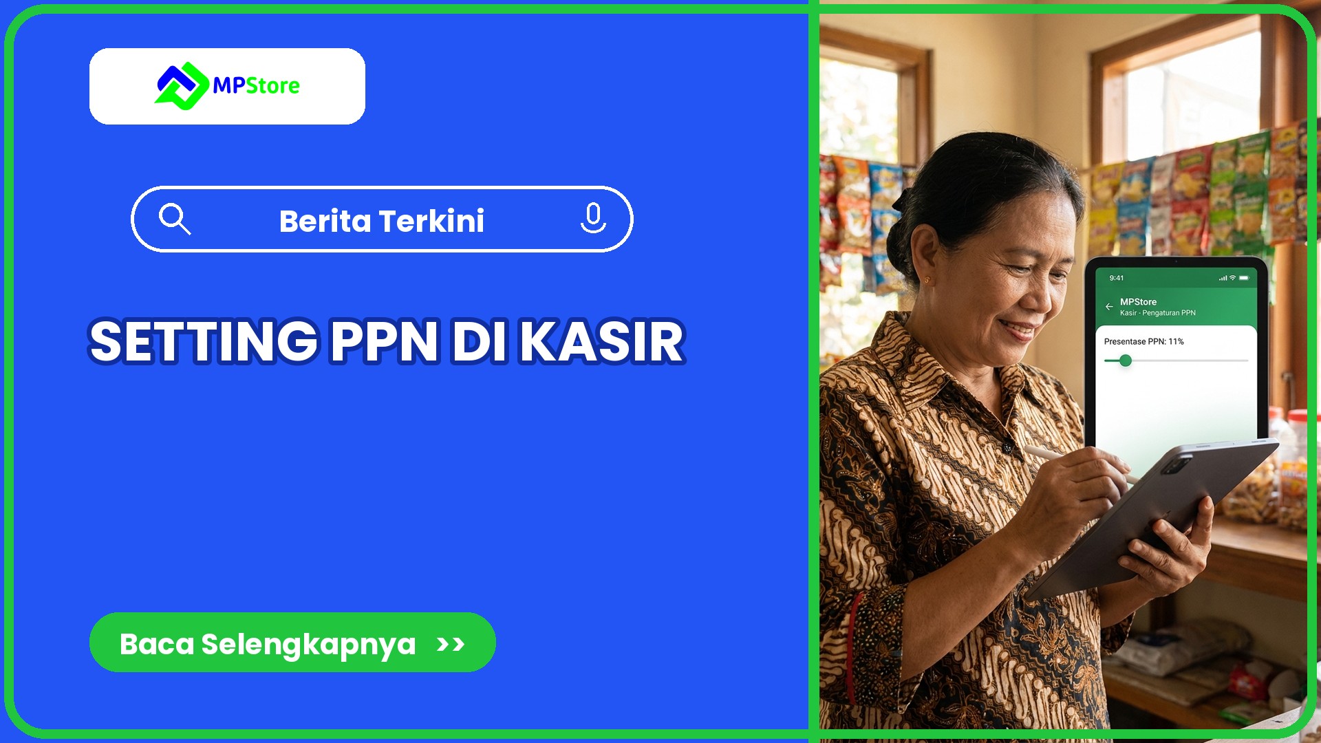 Bagaimana Setting PPN di Kasir MPStore?