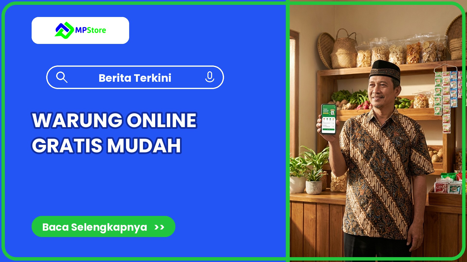 Bagaimana warung bisa punya toko online gratis?