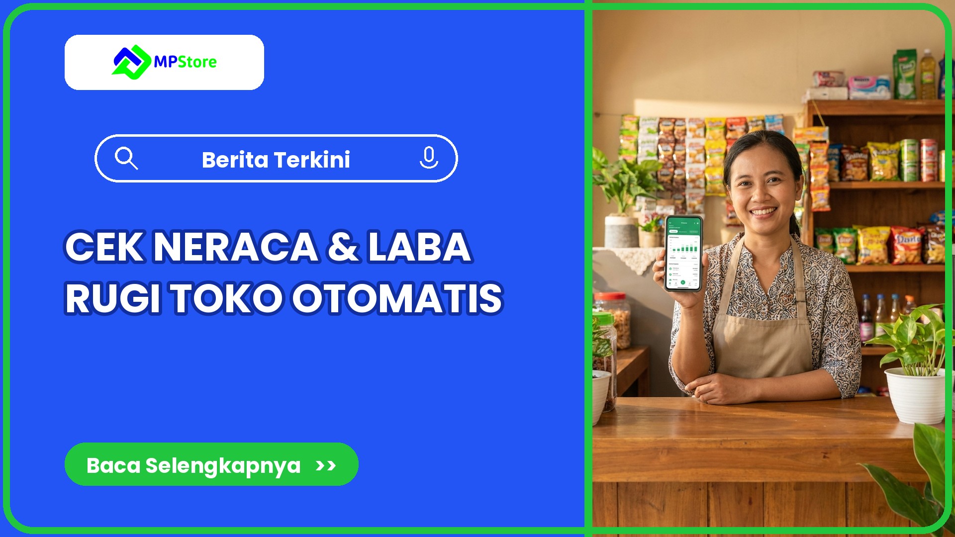 Laporan Keuangan Toko Otomatis: Cara Cek Neraca dan Laba Rugi di Kasir MPStore