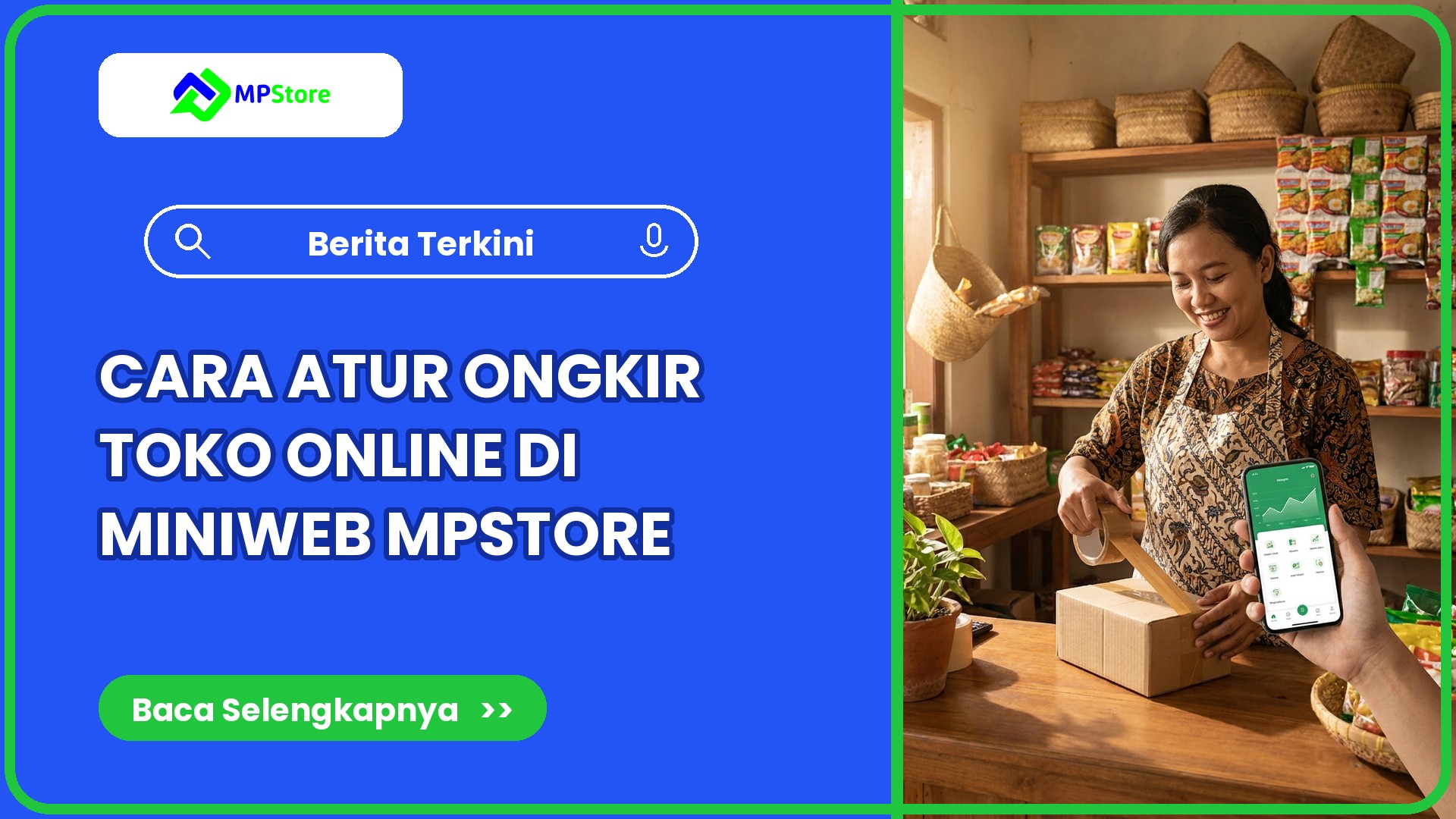 Bagaimana Cara Atur Ongkir Toko Online di Miniweb MPStore?